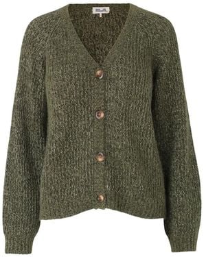 Baum und Pferdgarten V-Neck Wool Cardigan - Green