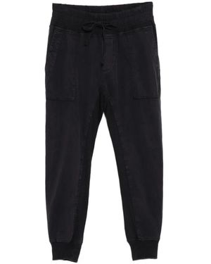 James Perse Contrast Track Pants - Black