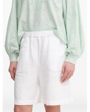 Mos Mosh Mmemmie Elasticated Linen Shorts - Green