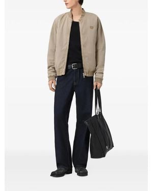 AllSaints Forres Heart-Patch Bomber Jacket - Black