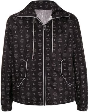 MCM Windbreaker mit Logos - Schwarz