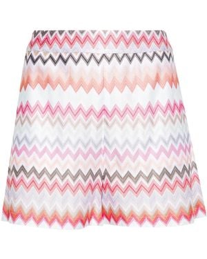 Missoni Pantaloncini Intrecciati A Zigzag - Rosa