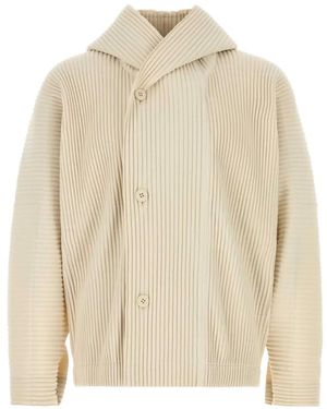 Homme Plissé Issey Miyake Pleated Jacket - Natural