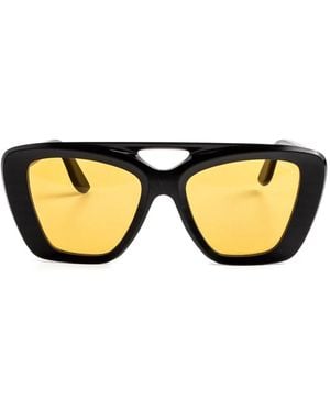 LAPIMA Manon Geometric-Frame Sunglasses - Natural