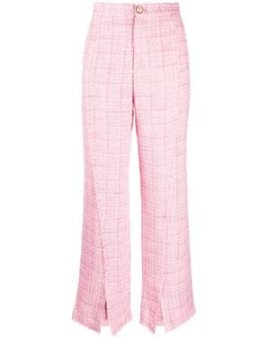 Gcds Tweed Tailored Trousers - Pink