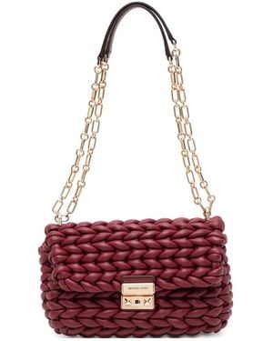 Michael Kors Tribeca Braided ショルダーバッグ L - レッド
