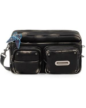 ANDERSSON BELL Butterfly Faded Multi-Pocket Shoulder Bag - Black