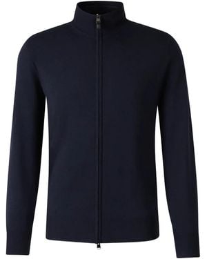 Canali Cardigan mit Reißverschluss - Blau