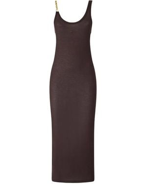 Pinko Ärmelloses Kleid Mit Kettenriemen - Lila