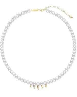 Tasaki Collana Di Perle Collection Line Danger Fang - Bianco