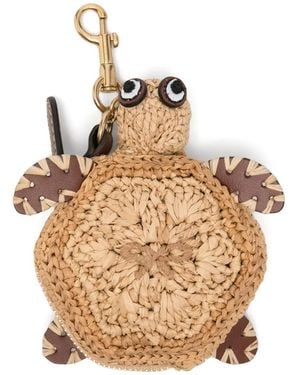 Anya Hindmarch Turtle-Shaped Earphone Case - Metallic