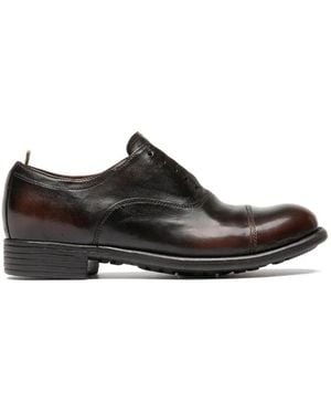 Officine Creative Calixte 003 Patina Leather Derby - Black