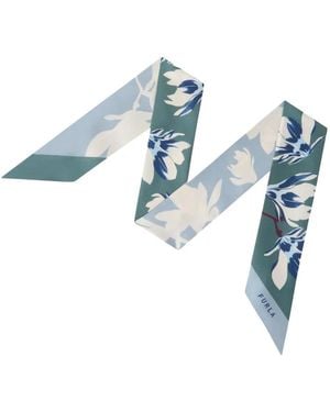 Furla Fular Metropolis Estilo Bandeau - Azul