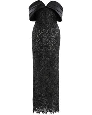 Saiid Kobeisy Off-Shoulder Midi Dress - Black