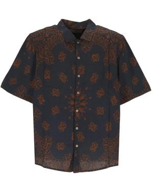 TOOCO Camisa Con Motivo De Bandana - Negro
