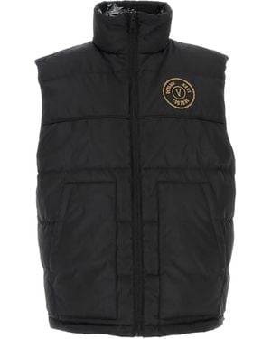 Versace Jeans Couture Wendbare Weste mit Steppung - Schwarz