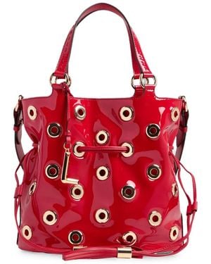 Lancel Sac Seau Premier Flirt Médium À Œillets - Red