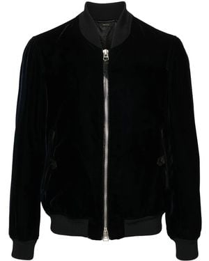 Tom Ford ベルベット ボンバージャケット - ブラック