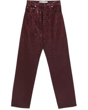 Golden Goose Sequin-Embellished Jeans - Red