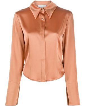 Nanushka Alice Long-Sleeved Shirt - Orange