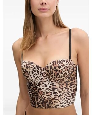 Guess Reggiseno Con Stampa - Nero