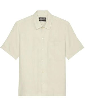 Marc O' Polo Short-Sleeve Button-Up Shirt - White
