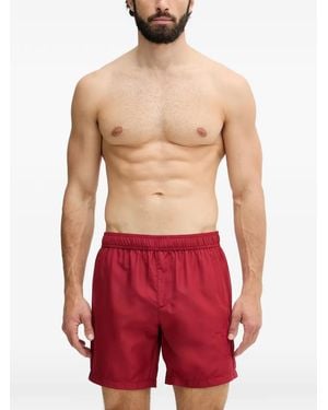 Trussardi Logo-Embroidered Swim Shorts