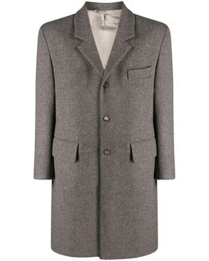 Rier Abrigo Con Botones - Gris
