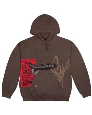 Travis Scott Grin Hoodie - Brown