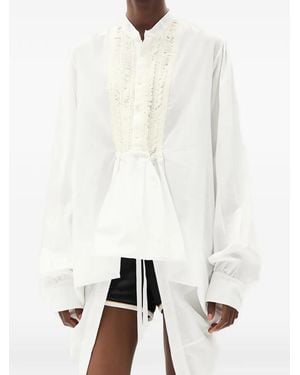 Ann Demeulemeester Ati Ruffled Shirt - White