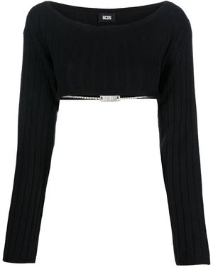 Gcds Top Crop - Nero