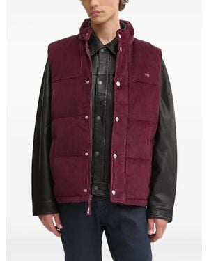 Levi's Rockridge コーデュロイ ベスト - レッド