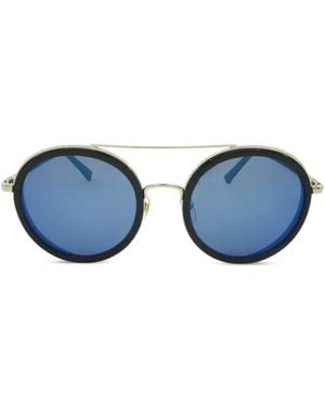 MCM Round-Frame Sunglasses - Blue