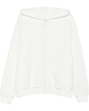 MM6 by Maison Martin Margiela Zip-Up Hoodie - White