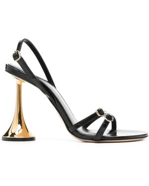 Coperni Orchestra 90Mm Leather Sandals - White