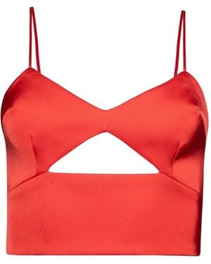 David Koma Cut-out Spaghetti-straps Top - レッド