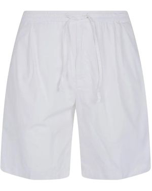 Michael Coal Drawstring-Waist Shorts - White