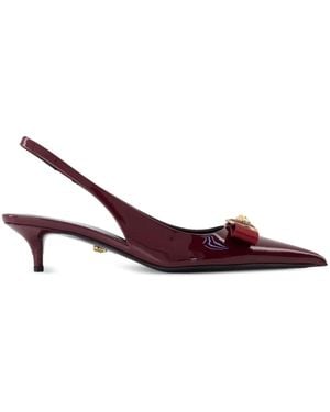 Versace Escarpins À Bride Arrière Gianni 45 Mm - Violet