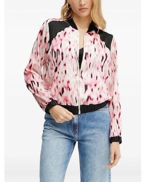 Liu Jo Bomberjacke mit abstraktem Print - Rot