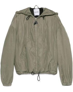 The Attico Hooded Bomber Jacket - Green