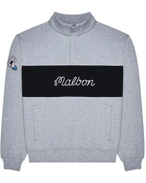 Malbon Golf Half-Zip Sweatshirt - Grey