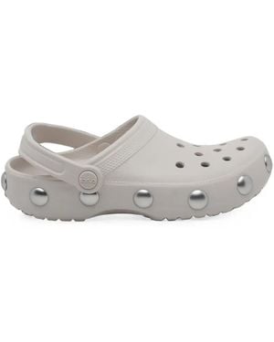 Crocs™ Big Studded Classic Mules - White