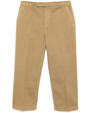 Thom Browne Straight-Leg Trousers - Natural