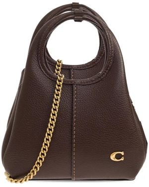 COACH Lana Leather Tote Bag - Brown