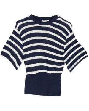 Jonathan Simkhai Striped Knit Jumper - Blue