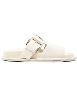 Plan C Sandalias de piel - Blanco