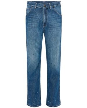 Maison Margiela Stained-Effect Jeans - Blue
