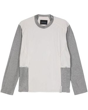 Sease Panelled Cotton-blend Sweatshirt - White