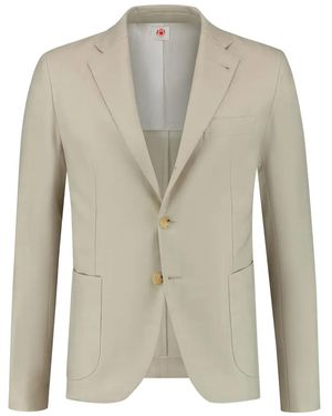 Luigi Borrelli Napoli Single-Breasted Blazer - Natural
