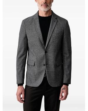 Lindbergh Houndstooth-Pattern Blazer - Grey